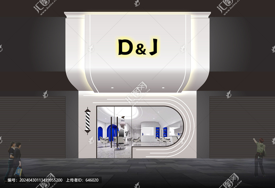 理發(fā)店美容美發(fā)造型店門頭設(shè)計(jì)