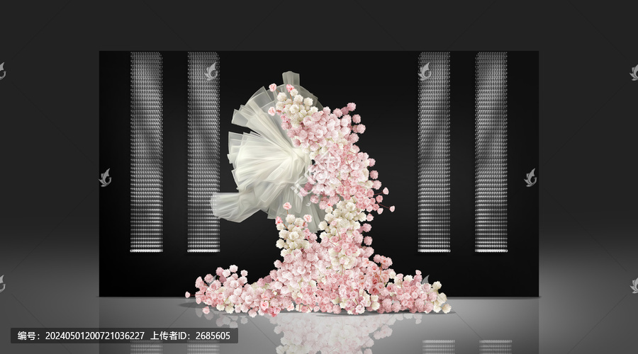 白粉色水晶迎賓區(qū)