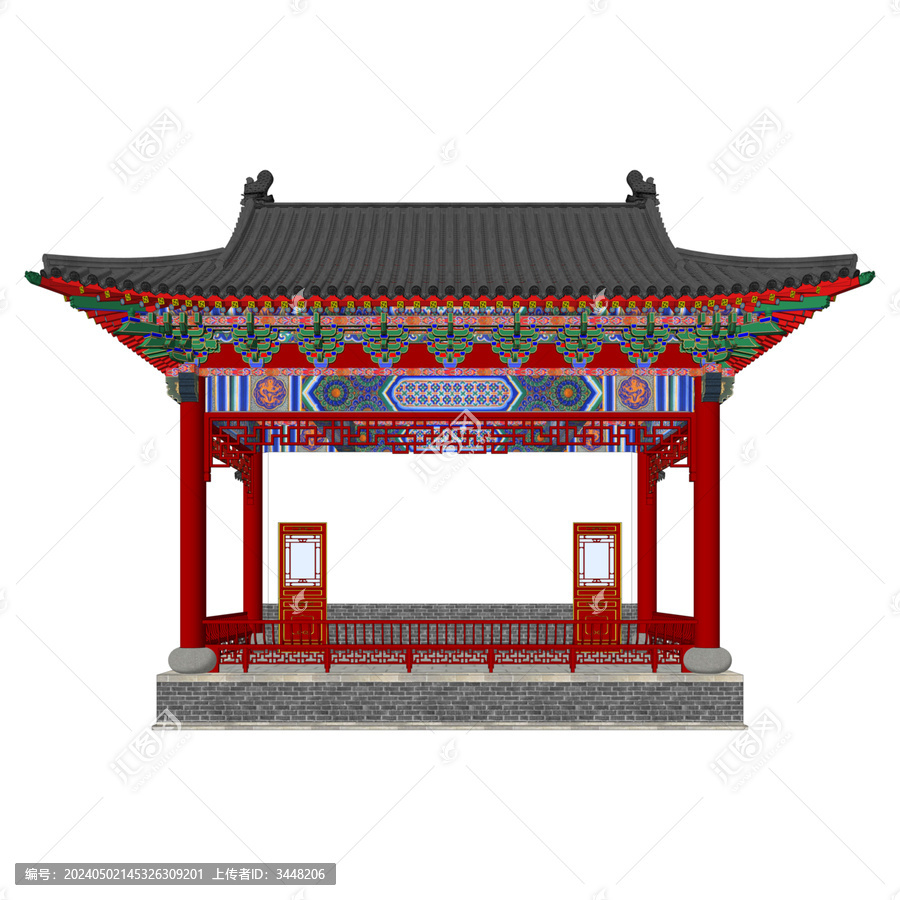戲臺立面效果圖
