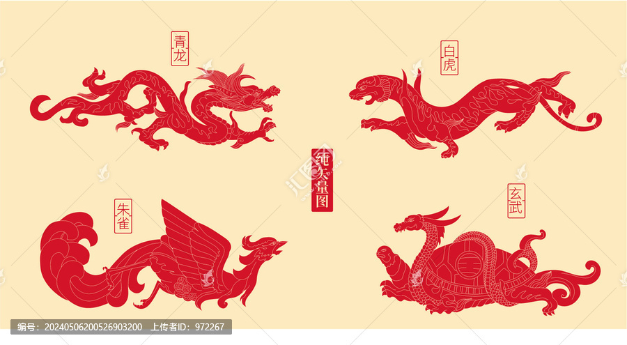 青龍白虎朱雀玄武