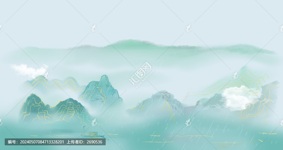水墨山水背景