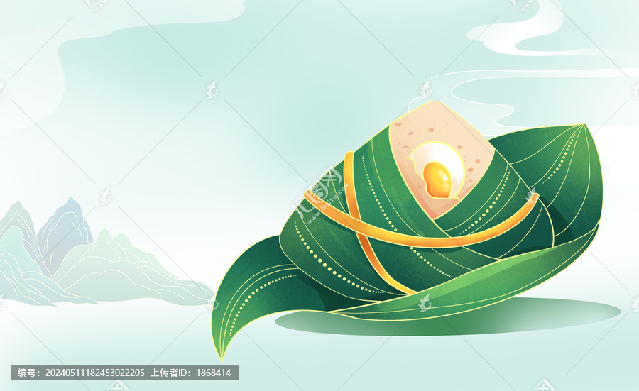 創(chuàng)意國(guó)風(fēng)端午節(jié)手繪插畫