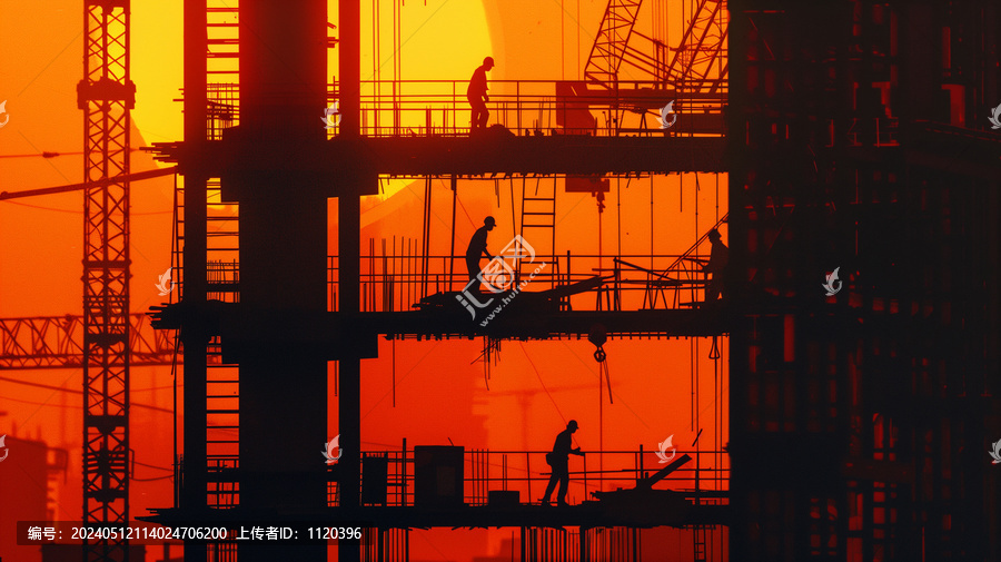 建筑工地剪影