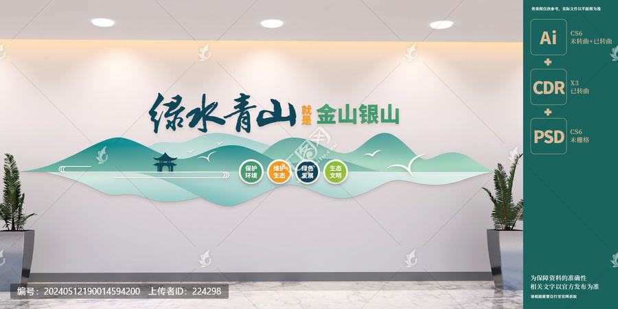 綠水青山生態(tài)文明建設(shè)文化墻