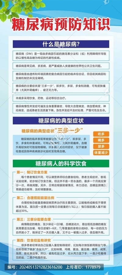 糖尿病預防知識宣傳
