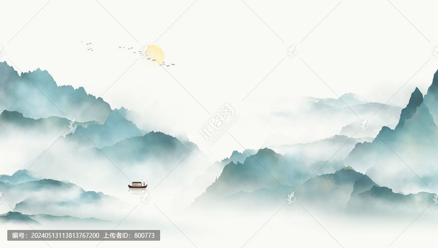 新中式寫意山水