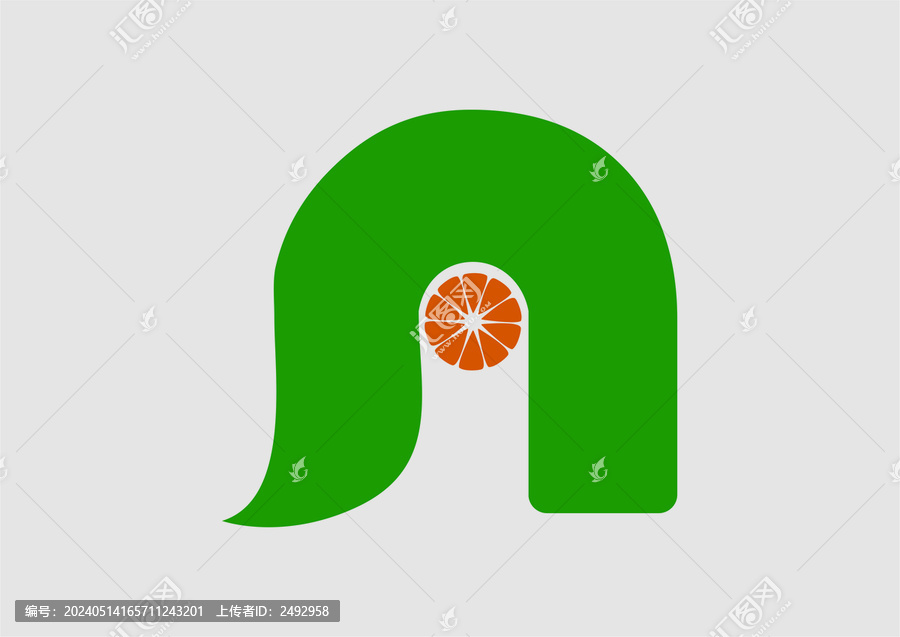 橙子橘子logo標識農產品