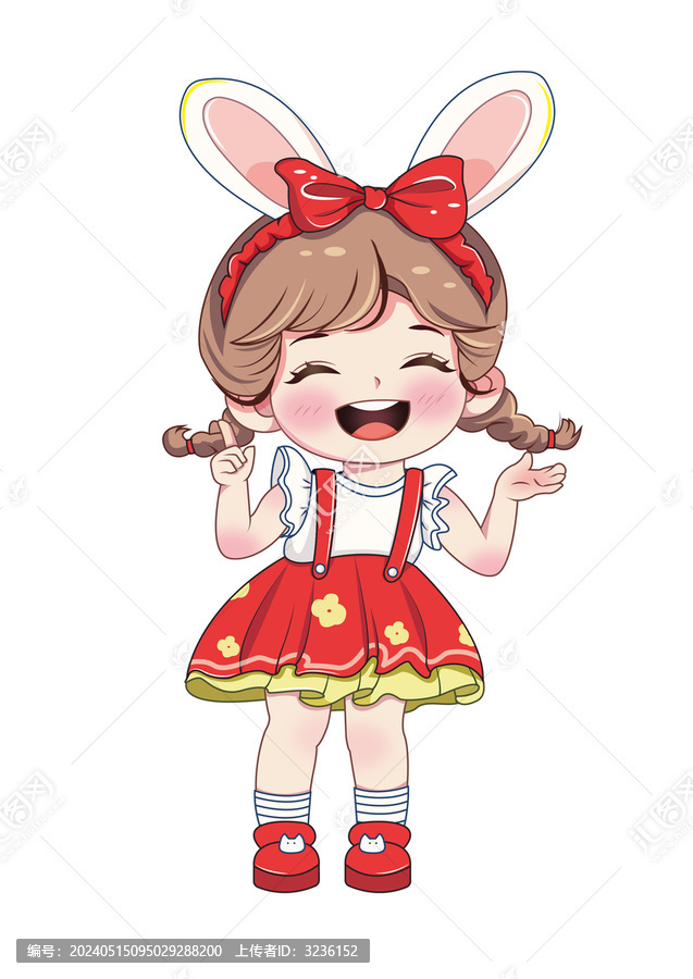 可愛(ài)卡通Q版小女孩