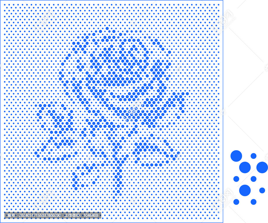 玫瑰花半調(diào)圓點(diǎn)隔斷