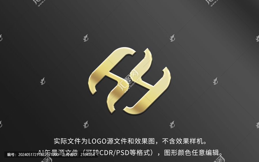 hy字母LOGO標(biāo)志設(shè)計(jì)