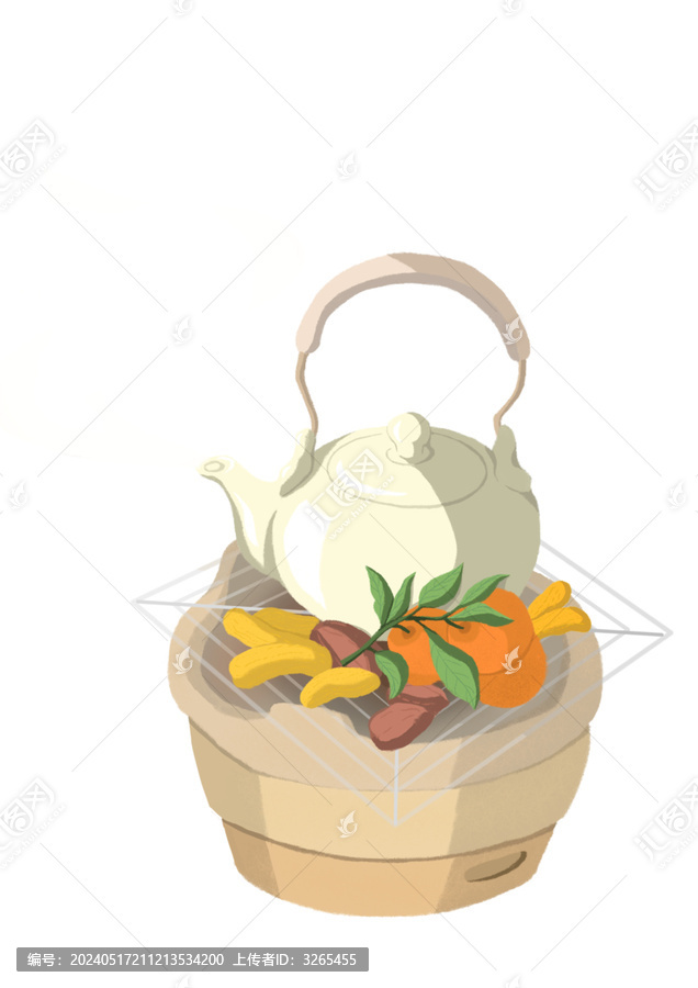 茶壺在爐子上拄著