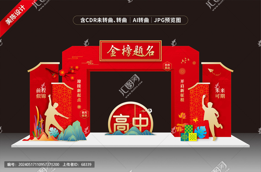 高考金榜題名門頭美陳