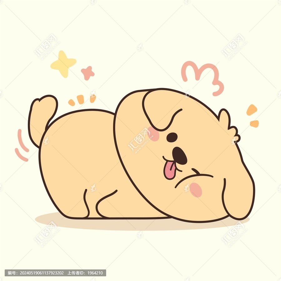 萌趣趴趴小狗金毛
