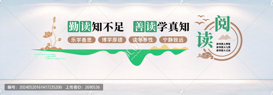 閱讀讀書文化墻