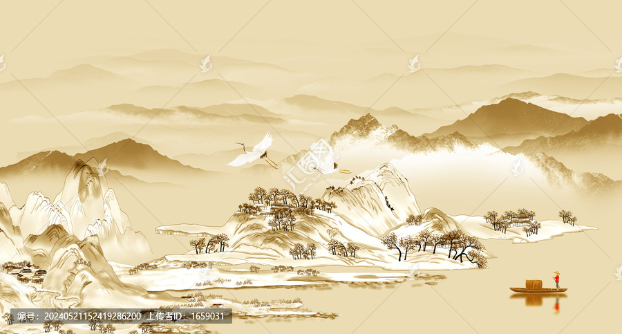 山水背景