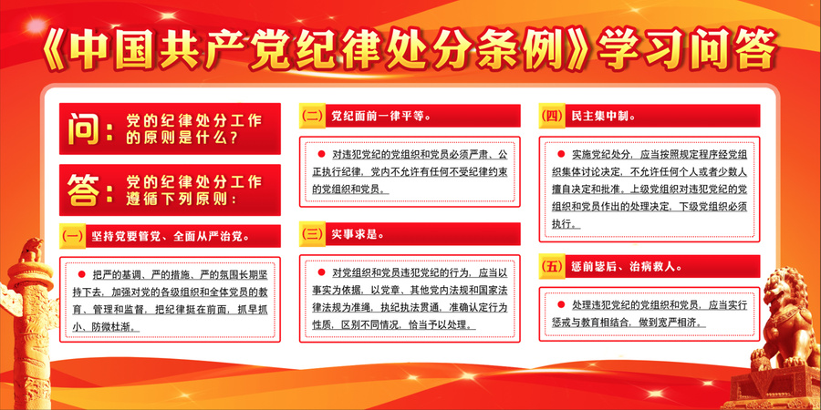 黨的紀(jì)律處分工作