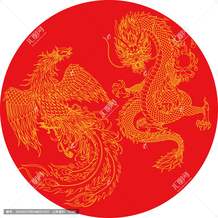 龍鳳線稿