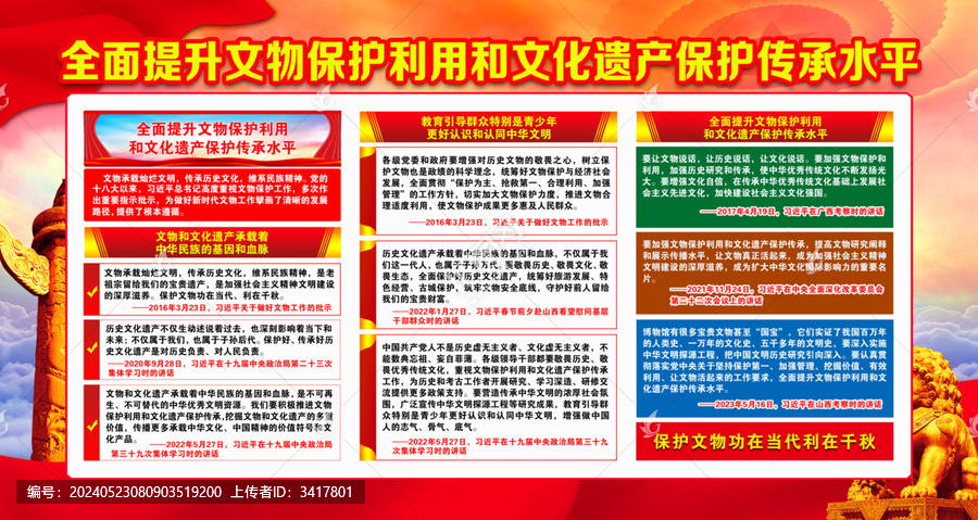 全面提升文物保護(hù)利用