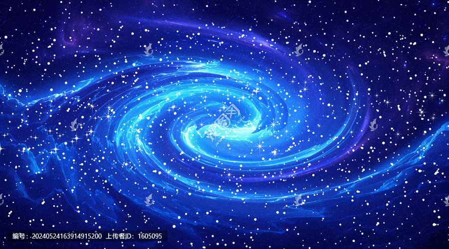 星空藍色科技背景