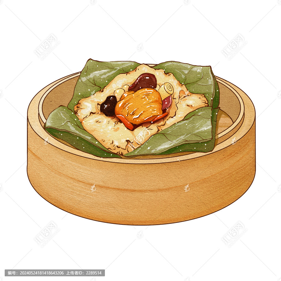 中國傳統美食廣式早茶糯米雞