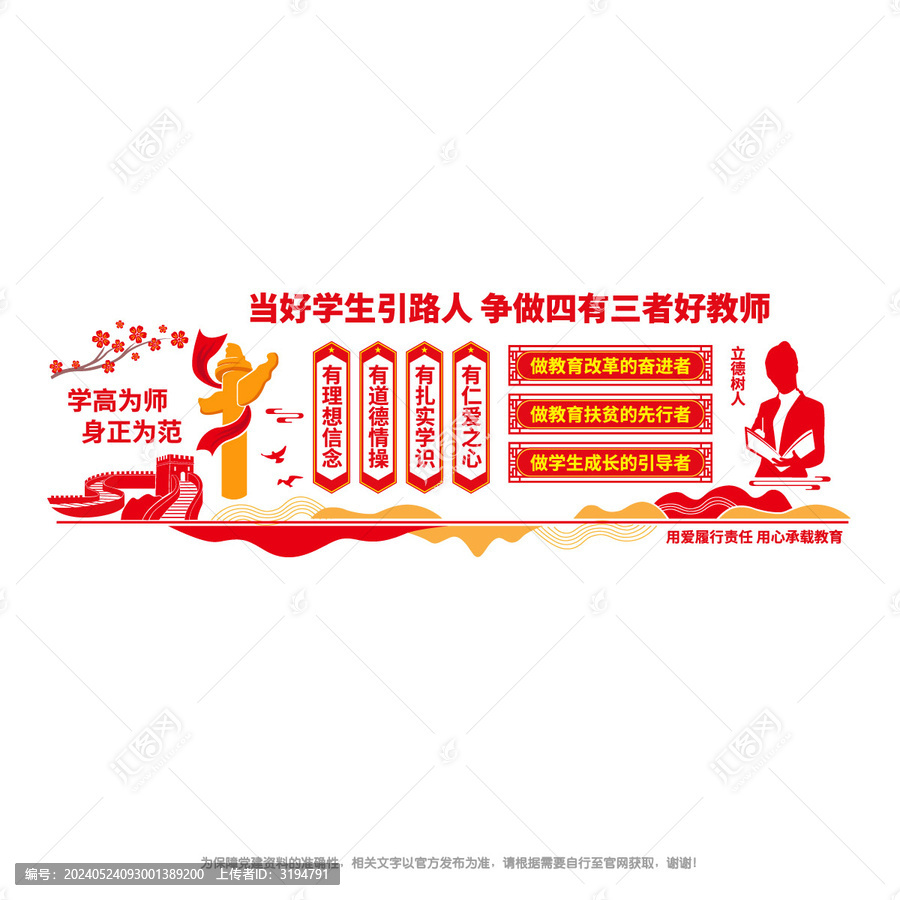 爭做四有三者好教師