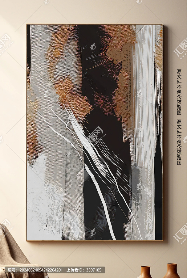 現(xiàn)代簡約抽象手繪油畫走廊裝飾畫