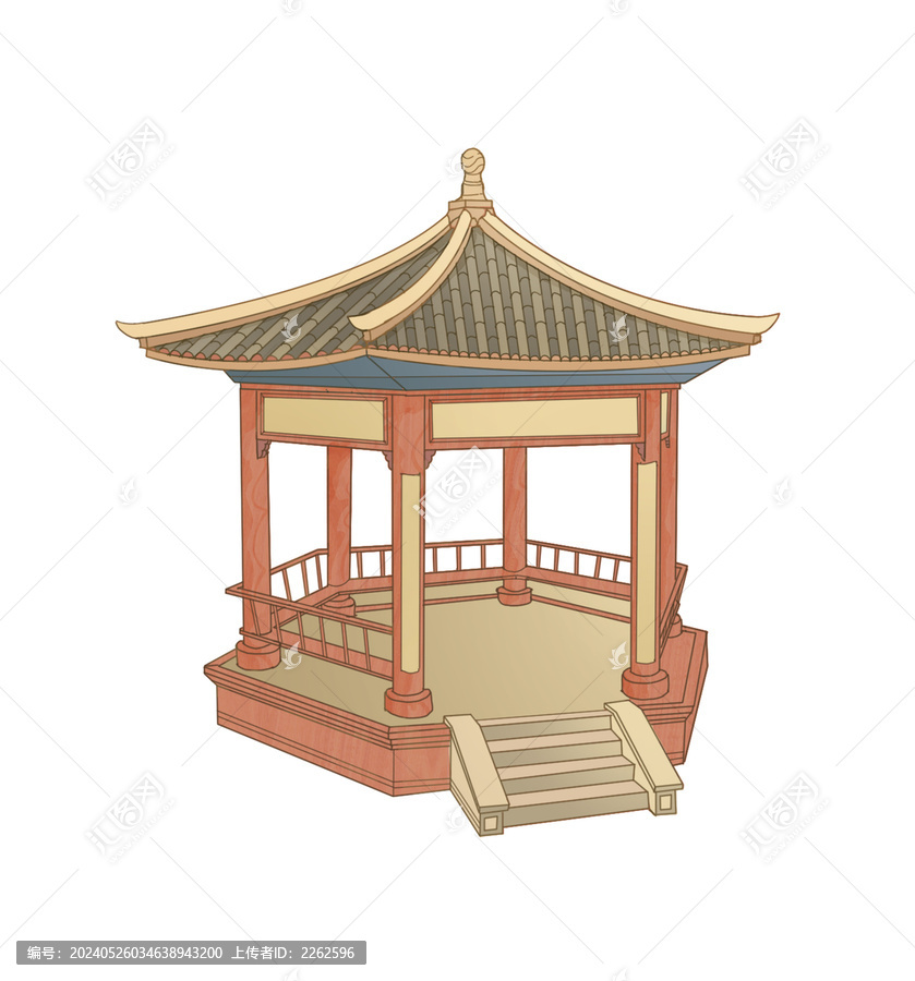 涼亭插畫
