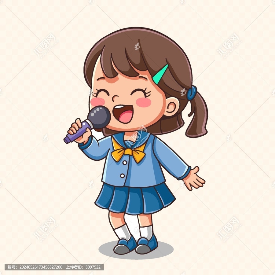 卡通主持人