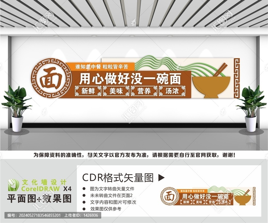 面館食堂文化墻