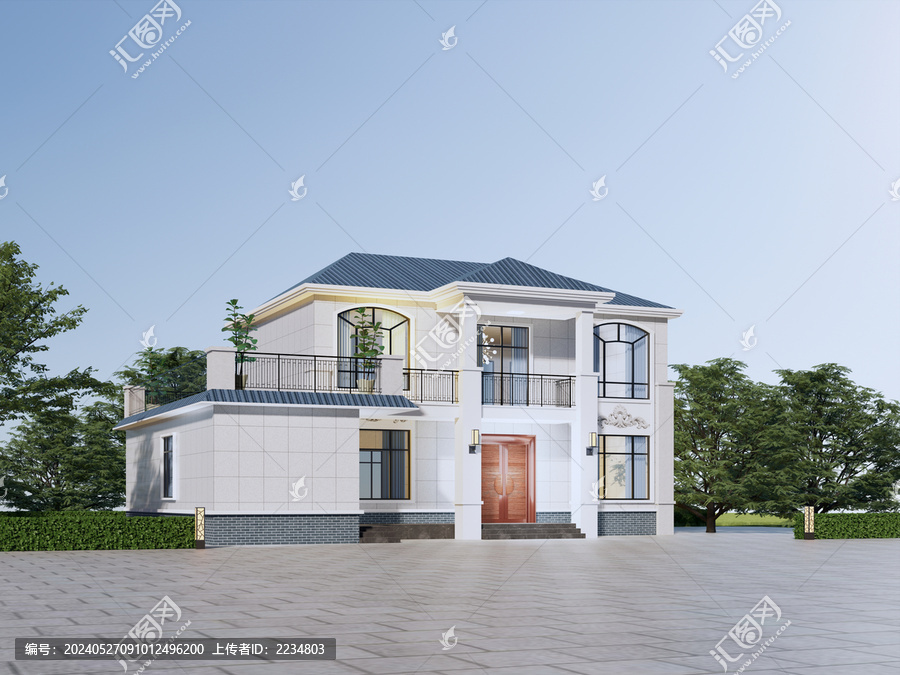 極簡(jiǎn)新中式別墅院子設(shè)計(jì)