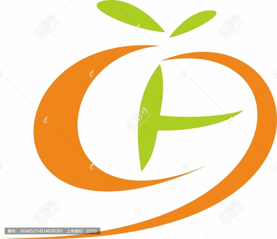 CB字母商標(biāo)設(shè)計(jì)桔子logo