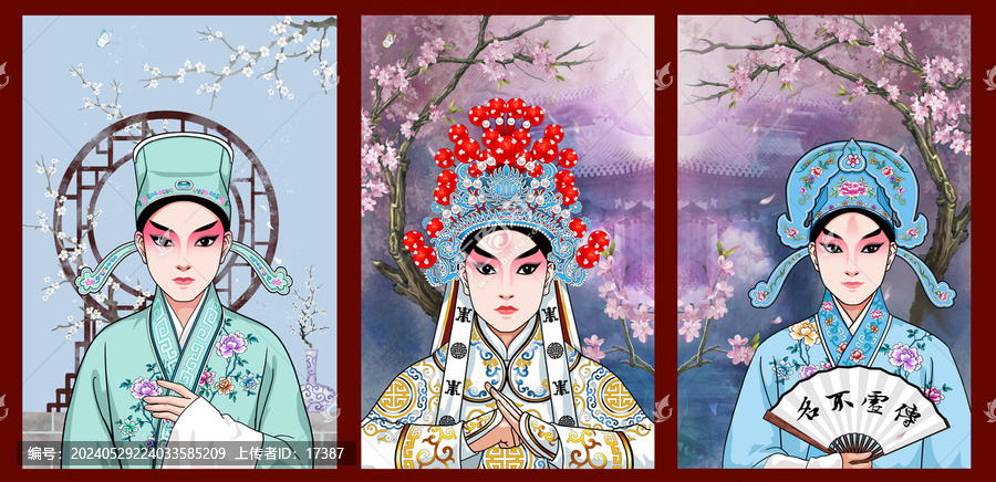 京劇臉譜人物