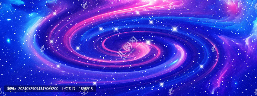 長幅星空旋渦背景