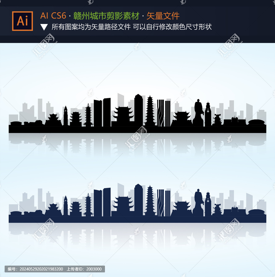 贛州城市剪影