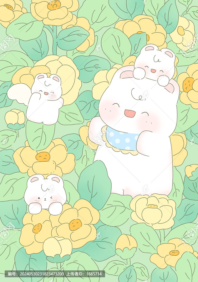 花海和小熊