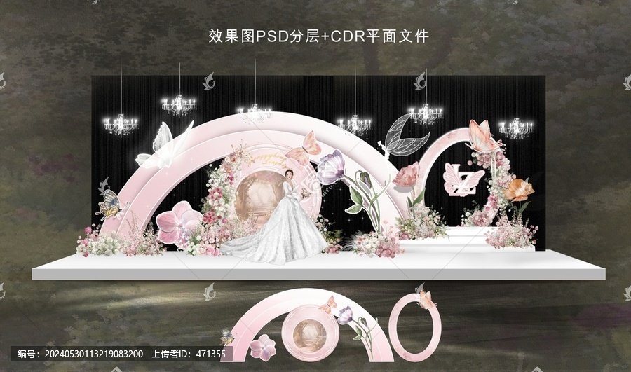 粉色花園婚禮