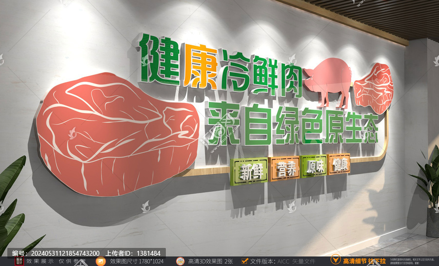 肉文化墻