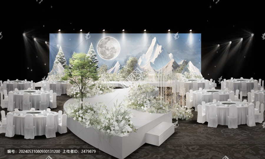 雪山主題婚禮效果圖