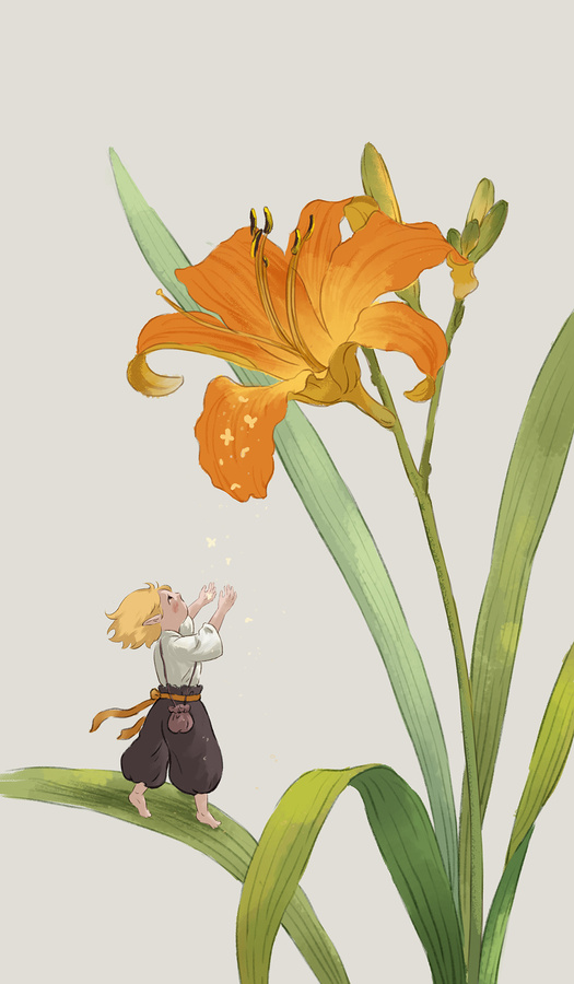 花精靈插畫