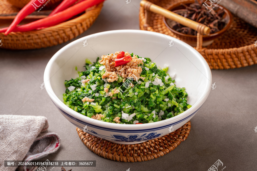 肉沫小炒蘿卜菜