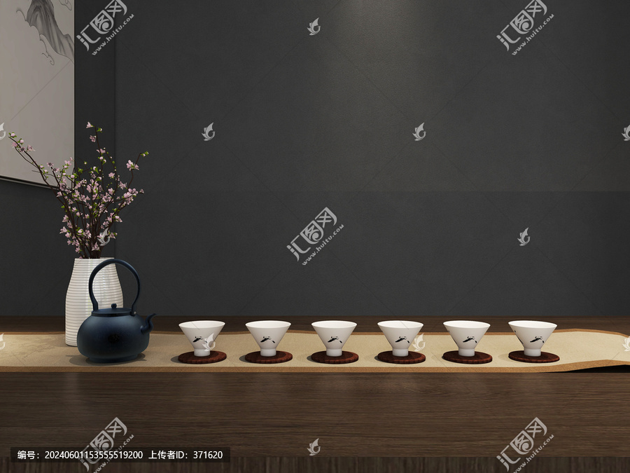 新中式茶室局部