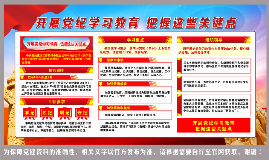 開展黨紀(jì)學(xué)習(xí)教育把握這些關(guān)鍵點
