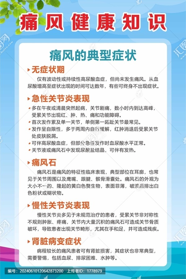 預(yù)防痛風(fēng)健康常識(shí)