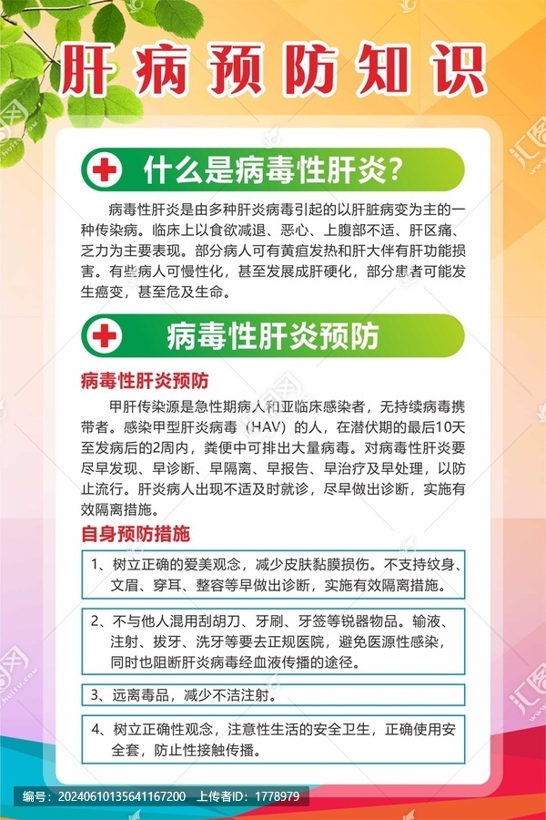 肝病預(yù)防知識(shí)展板