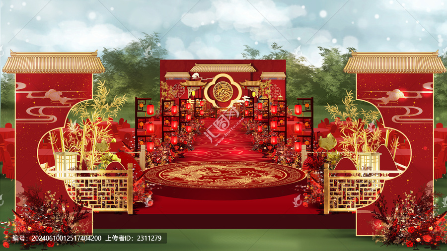 明制婚禮效果圖