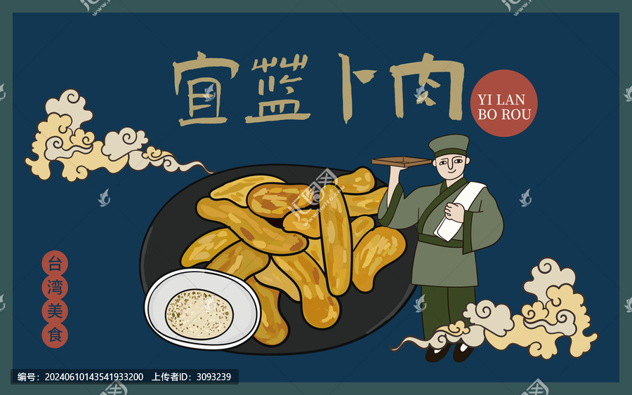 手繪宜蘭卜肉