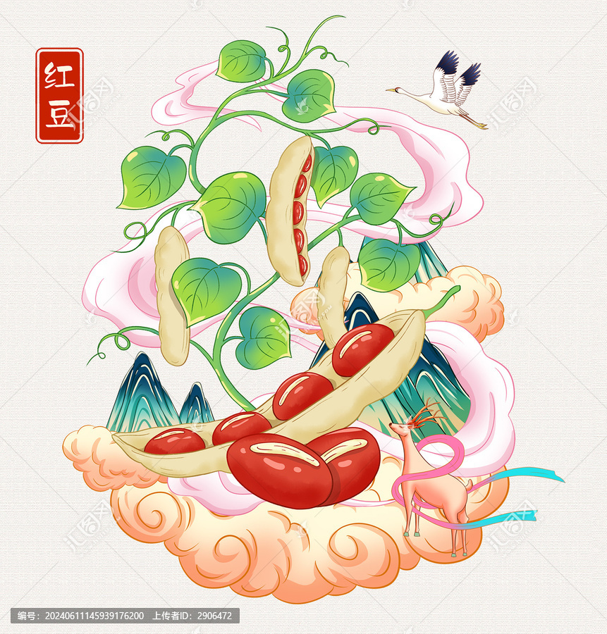 紅豆插畫手繪
