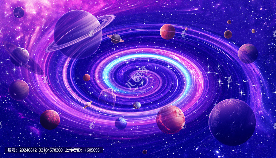 星空太空宇宙銀河系星球背景