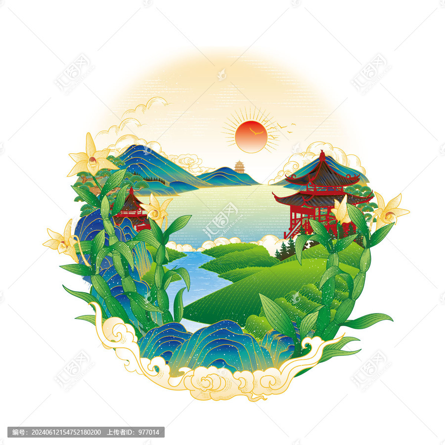 霍山鐵皮石斛插畫(huà)
