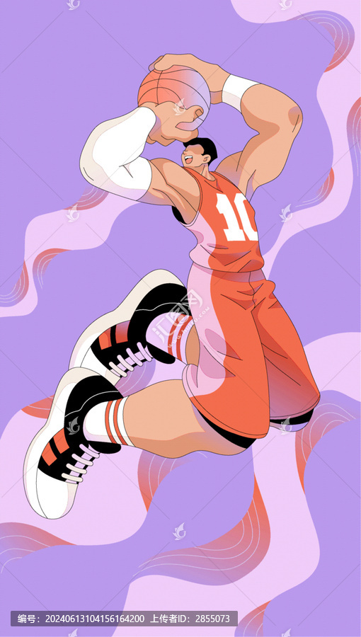 籃球運(yùn)動(dòng)插畫